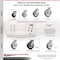Service Caster 4 Inch Kingpinless Rubber on Aluminum Wheel Caster Swivel Locks 2 Rigid, 2PK SCC-KP30S420-RAR-BSL-2-R-2 - alternate 2